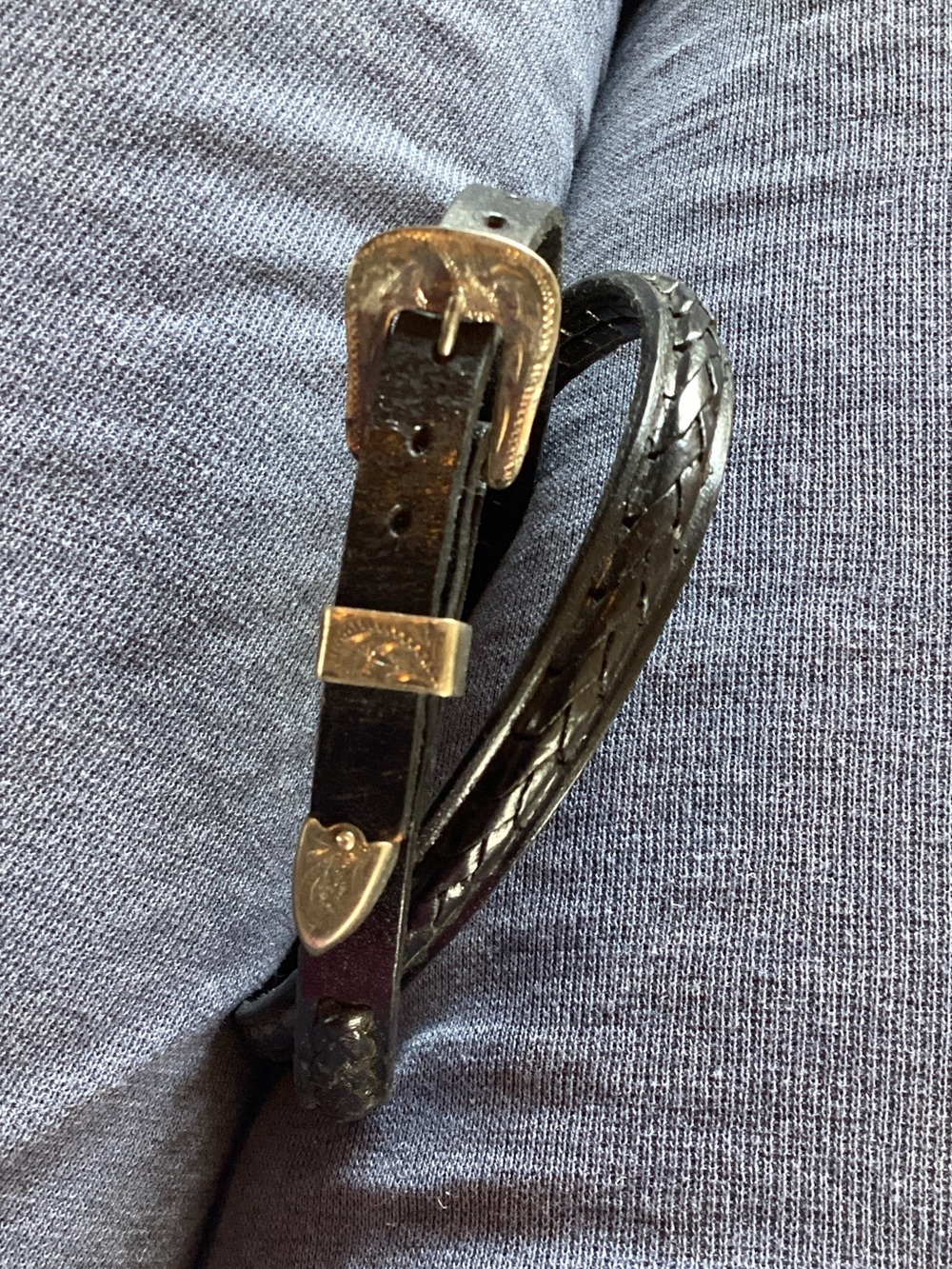 Hat band ranger sterling silver buckle, holder, tip Mexico